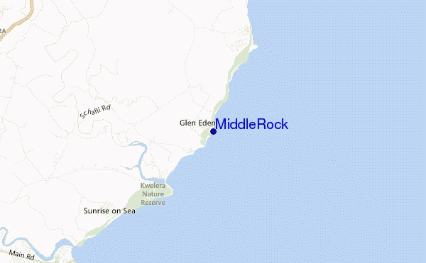 carte de localisation de Middle Rock