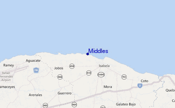 carte de localisation de Middles