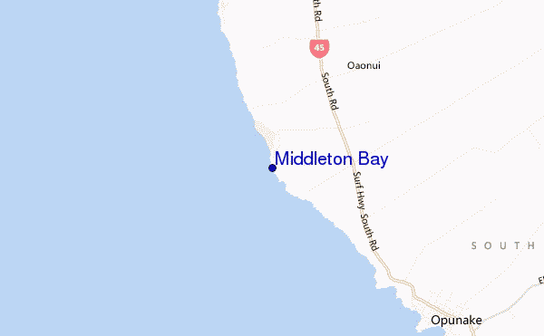 carte de localisation de Middleton Bay