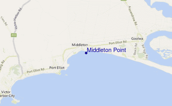 carte de localisation de Middleton Point