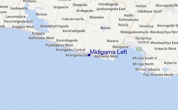 carte de localisation de Midigama Left