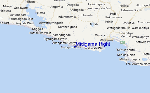 carte de localisation de Midigama Right