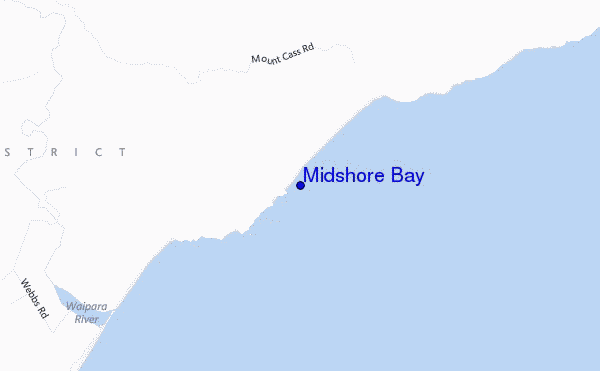 carte de localisation de Midshore Bay