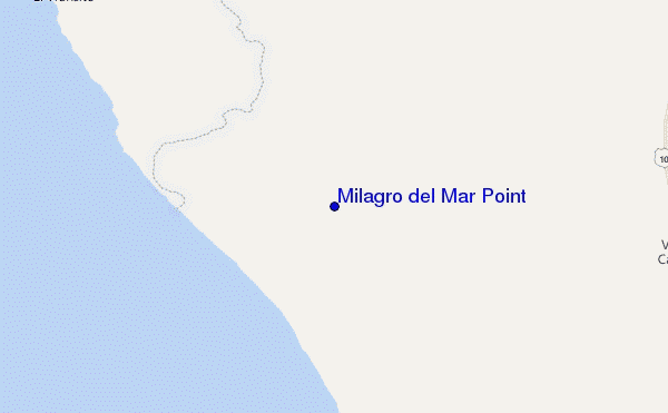 carte de localisation de Milagro del Mar Point