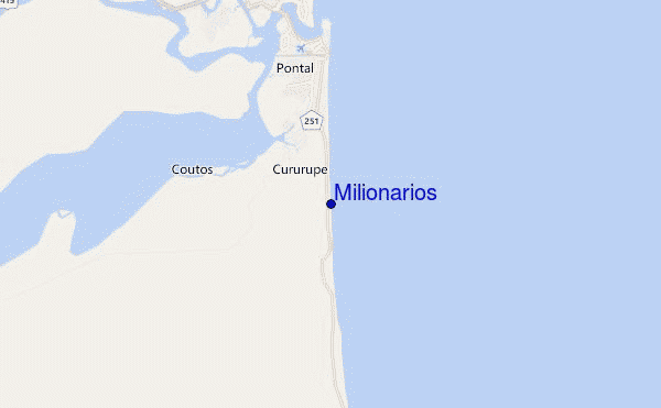 carte de localisation de Milionarios
