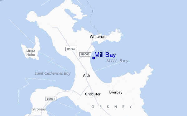 carte de localisation de Mill Bay