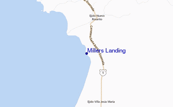 Millers Landing Location Map