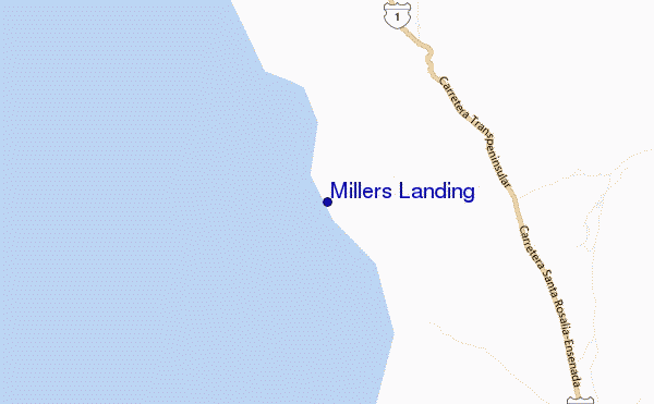 carte de localisation de Millers Landing