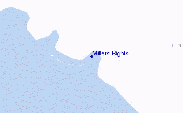 carte de localisation de Millers Rights
