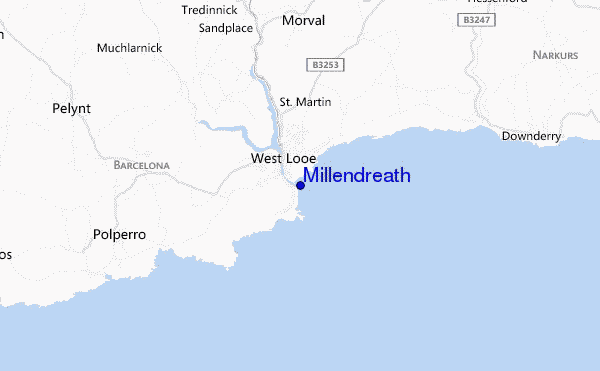 carte de localisation de Millendreath