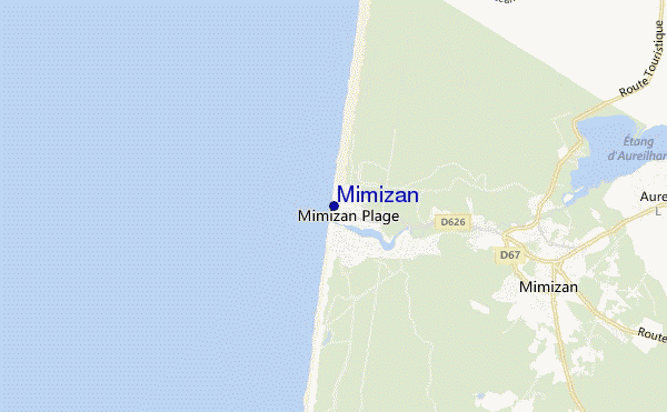 carte de localisation de Mimizan