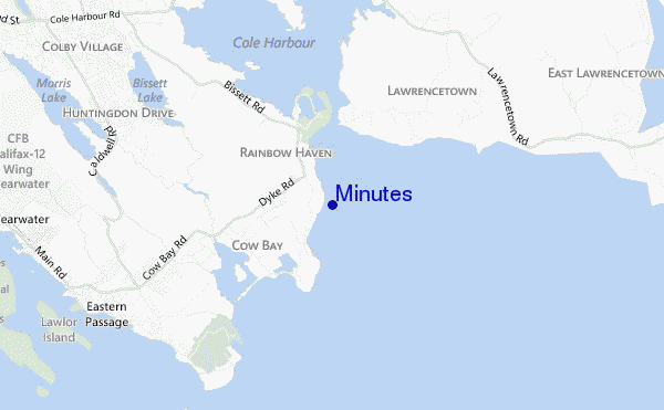 carte de localisation de Minutes