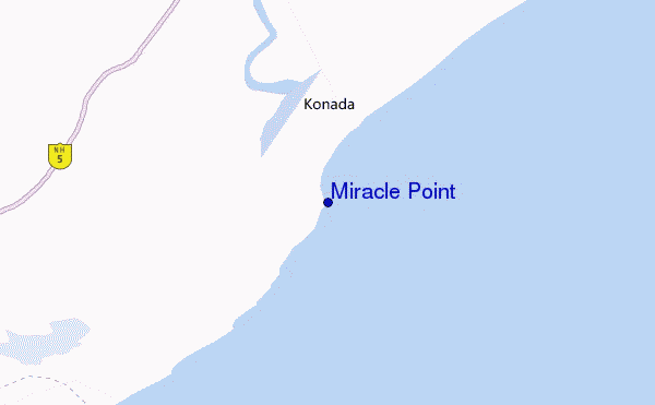 carte de localisation de Miracle Point