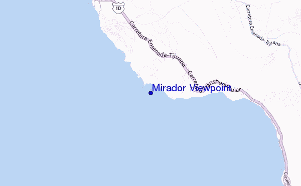 carte de localisation de Mirador Viewpoint