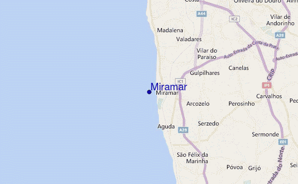 carte de localisation de Miramar
