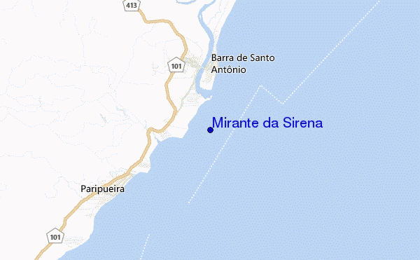 carte de localisation de Mirante da Sirena