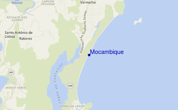 carte de localisation de Mocambique