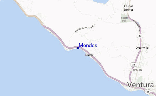 carte de localisation de Mondos