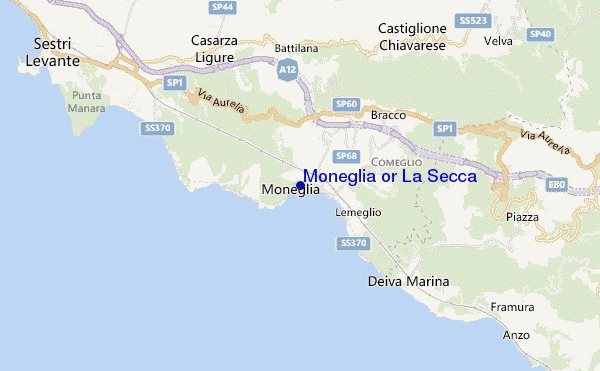 carte de localisation de Moneglia or La Secca