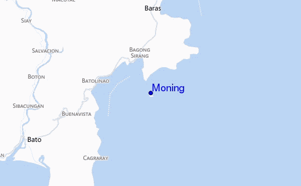 carte de localisation de Moning