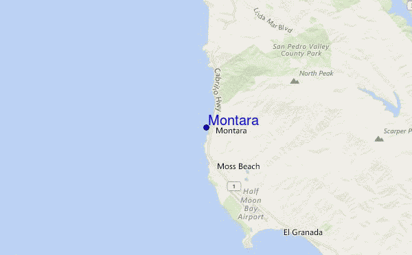 carte de localisation de Montara