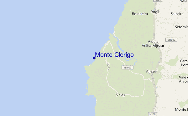 carte de localisation de Monte Clerigo