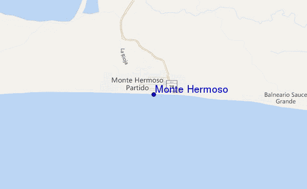 carte de localisation de Monte Hermoso