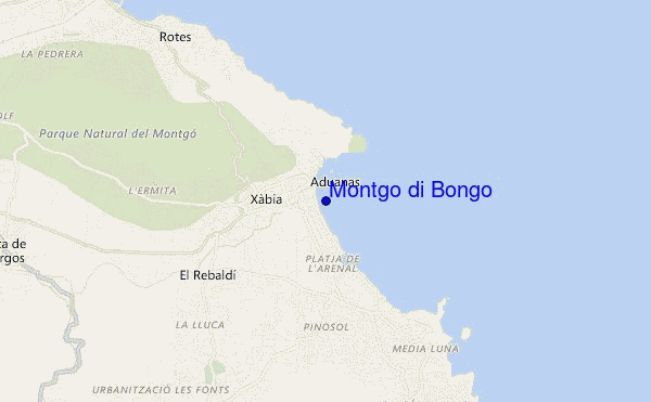 carte de localisation de Montgo di Bongo
