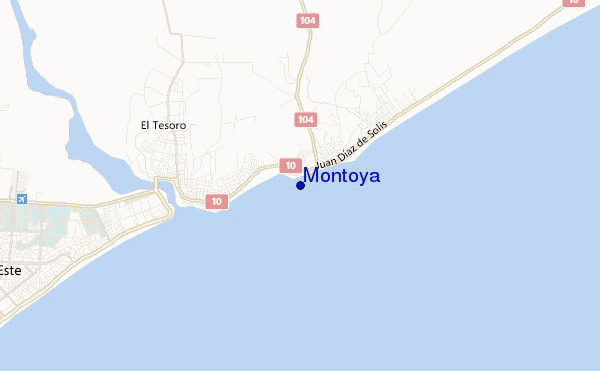 carte de localisation de Montoya