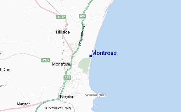 carte de localisation de Montrose