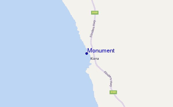 carte de localisation de Monument