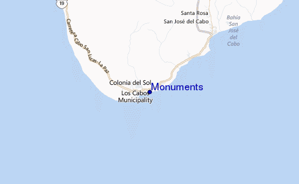 Monuments Location Map