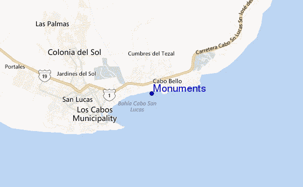 carte de localisation de Monuments