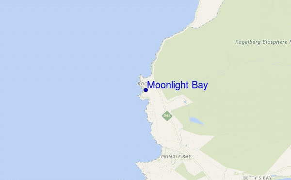 carte de localisation de Moonlight Bay