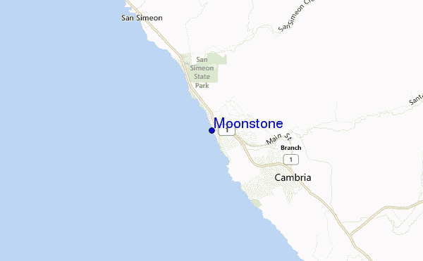 carte de localisation de Moonstone