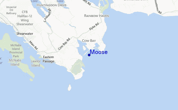 carte de localisation de Moose