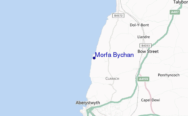 carte de localisation de Morfa Bychan