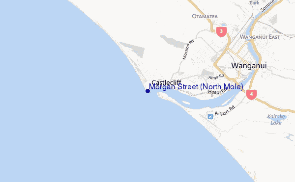 carte de localisation de Morgan Street (North Mole)
