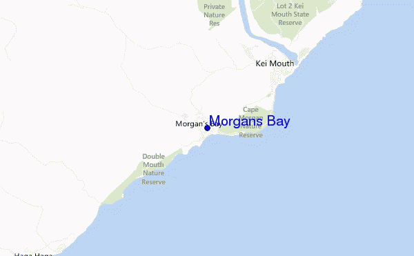 carte de localisation de Morgans Bay
