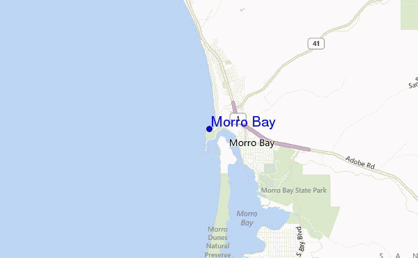 carte de localisation de Morro Bay