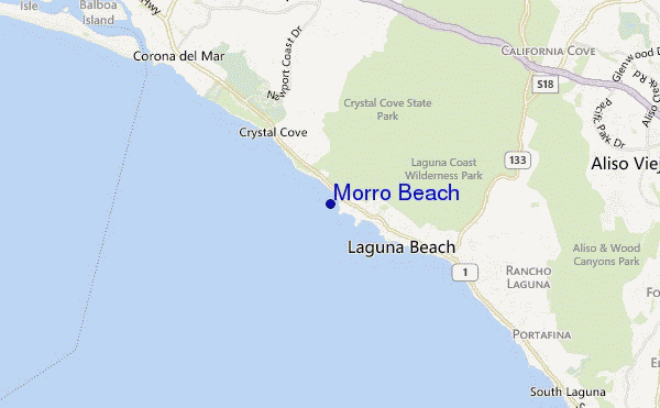 carte de localisation de Morro Beach