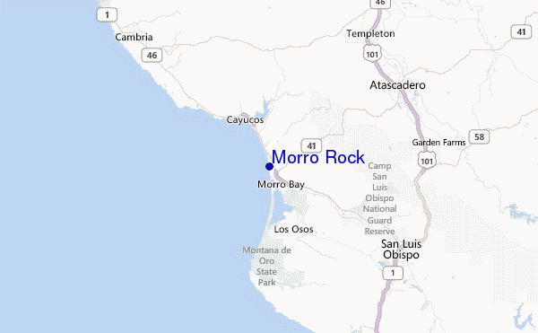 Morro Rock Location Map