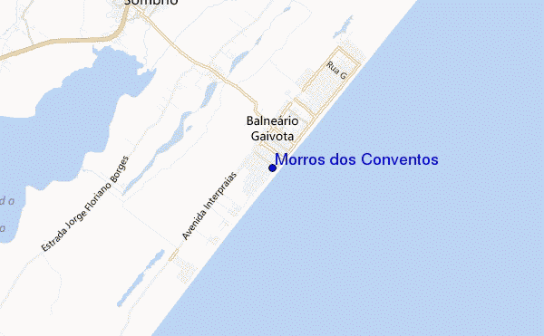 carte de localisation de Morros dos Conventos