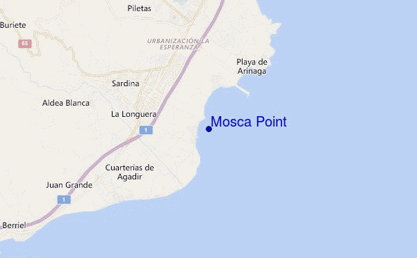 carte de localisation de Mosca Point