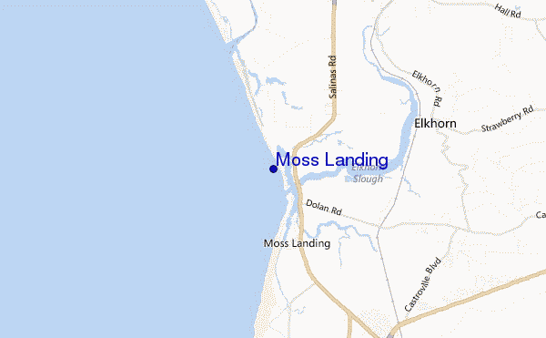 carte de localisation de Moss Landing