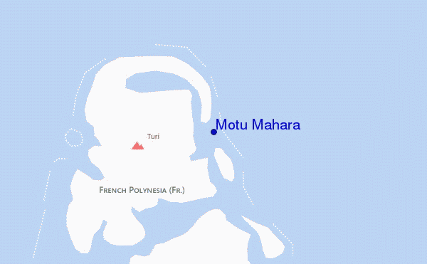 carte de localisation de Motu Mahara
