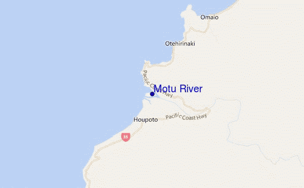 carte de localisation de Motu River