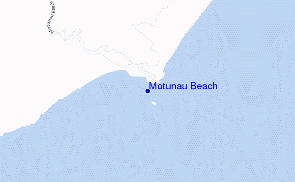 carte de localisation de Motunau Beach