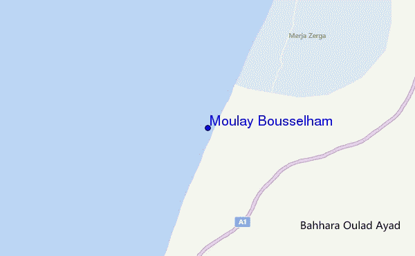 carte de localisation de Moulay Bousselham