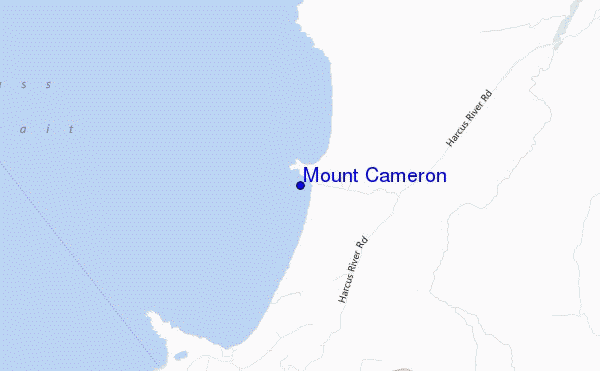 carte de localisation de Mount Cameron